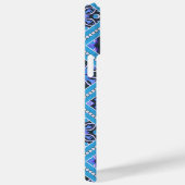 COQUES Case-Mate iPhone TONS DE MOTIFS MANDALA BLEU & PURPLE (Verso / Droite)