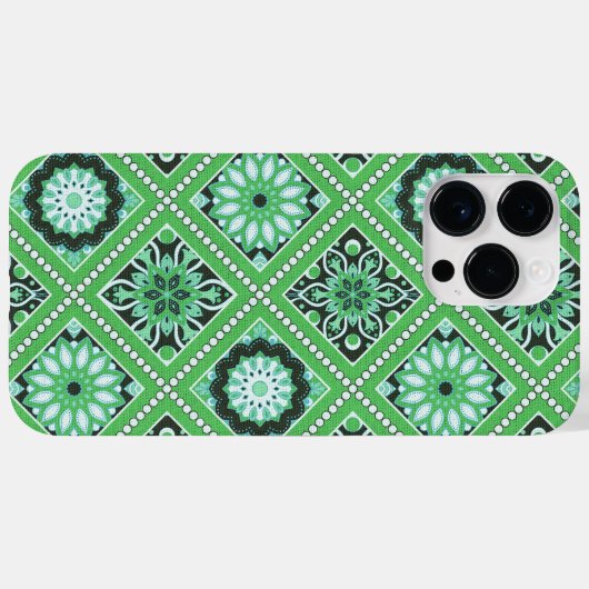 COQUES Case-Mate iPhone TONS DE MOTIFS MANDALA VERT (Verso (horizontal))
