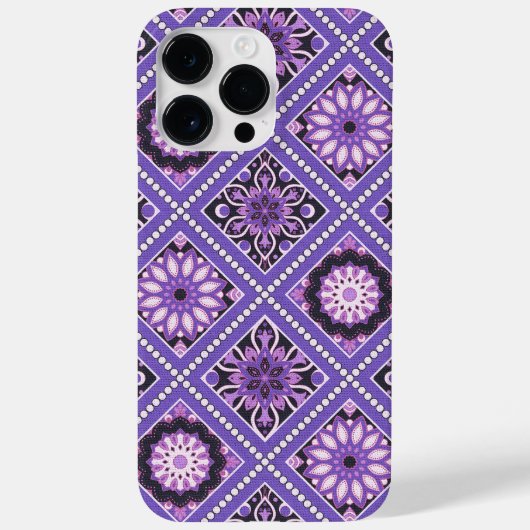 COQUES Case-Mate iPhone TONS DE MOTIFS PURPLE MANDALA (Verso)