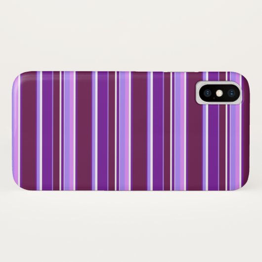 Coques Case-Mate iPhone Tons de rayures violettes (Dos (Horizontal))