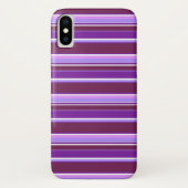 Coques Case-Mate iPhone Tons de rayures violettes (Dos)