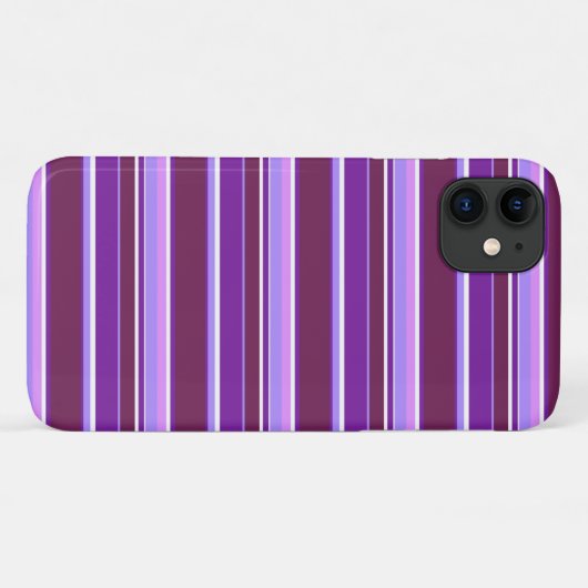 Coques Case-Mate iPhone Tons de rayures violettes (Dos (Horizontal))
