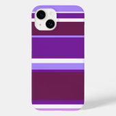 Coques Case-Mate iPhone Tons de rayures violettes (Verso)