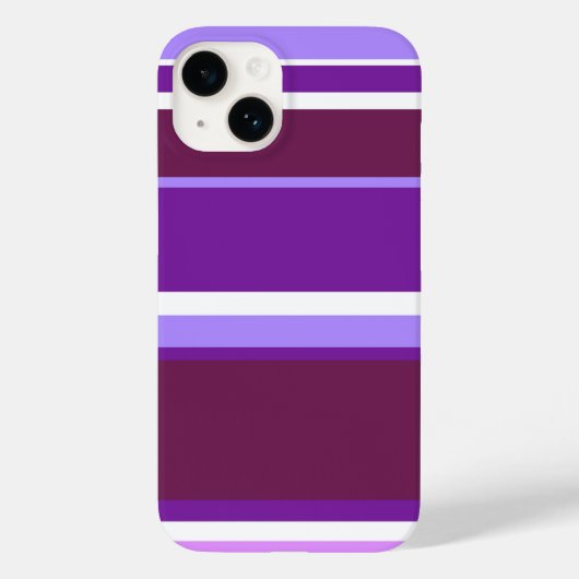 Coques Case-Mate iPhone Tons de rayures violettes (Verso)