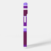 Coques Case-Mate iPhone Tons de rayures violettes (Verso / Droite)