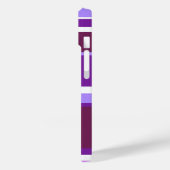 Coques Case-Mate iPhone Tons de rayures violettes (Verso / Gauche)