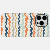 Coques Case-Mate iPhone Tons de terre Motif ondulé (Verso (horizontal))