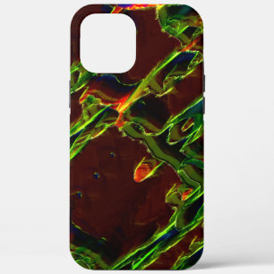 Case-Mate iPhone Case Tons de vert égouttés dans la flamme