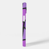 Coques Case-Mate iPhone Tons de vitrail violet motif (Verso / Droite)