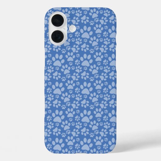COQUES Case-Mate iPhone TONS D'EMPREINTES DE PATTES DE CHIENS BLEUS (Verso)