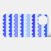Coques Case-Mate iPhone Tons des lignes de coeur bleu (Verso (horizontal))