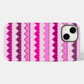 Coques Case-Mate iPhone Tons des lignes de coeur rose (Verso (horizontal))