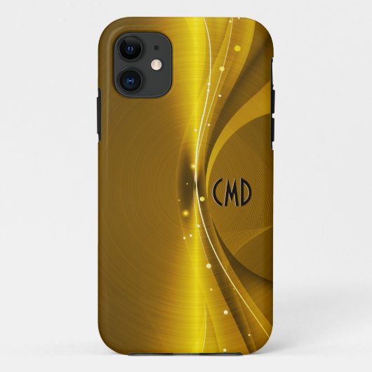 Coques Case-Mate iPhone Tons d'or métallique Look en acier inoxydable (Dos)
