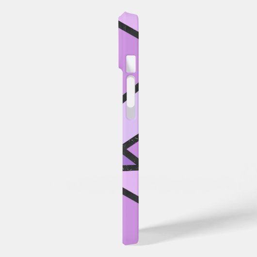 Coques Case-Mate iPhone Tons du motif en vitrail lilas (Verso / Gauche)