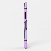 Coques Case-Mate iPhone Tons du motif en vitrail lilas (Dos/Droite)