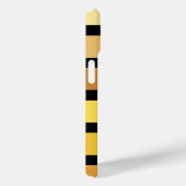 Coques Case-Mate iPhone Tons Jaune Doré Sur Noir (Verso / Droite)