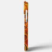 Coques Case-Mate iPhone Tons Motifs tourbillonnants Orange, Brown, vert (Verso / Gauche)
