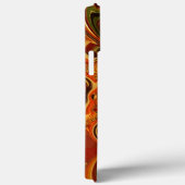 Coques Case-Mate iPhone Tons Motifs tourbillonnants Orange, Brown, vert (Verso / Droite)
