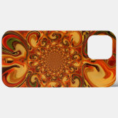 Coques Case-Mate iPhone Tons Motifs tourbillonnants Orange, Brown, vert (Verso (horizontal))