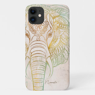 Case-Mate iPhone Case Tons naturels zen et l'éléphant d'or indien