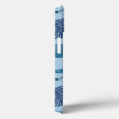 Coques Case-Mate iPhone Tons Nautiques Du Motif Bleu (Verso / Droite)