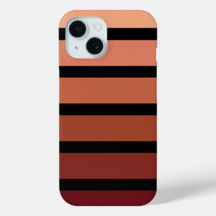 Coque Pour iPhone 15 Tons Rouges Sur Noir