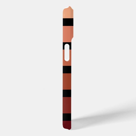Coques Case-Mate iPhone Tons Rouges Sur Noir (Verso / Droite)