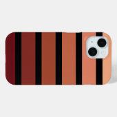 Coques Case-Mate iPhone Tons Rouges Sur Noir (Verso (horizontal))