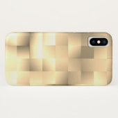 Coques Case-Mate iPhone Tons sépia dans un motif carré (Dos (Horizontal))