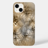 Coques Case-Mate iPhone Tons Terre Abstrait Art fractal moderne Texture (Verso)