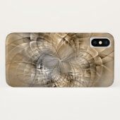 Coques Case-Mate iPhone Tons Terre Abstrait Art fractal moderne Texture (Dos (Horizontal))