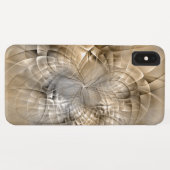 Coques Case-Mate iPhone Tons Terre Abstrait Art fractal moderne Texture (Dos (Horizontal))