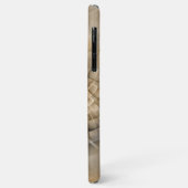 Coques Case-Mate iPhone Tons Terre Abstrait Art fractal moderne Texture (Dos/Gauche)