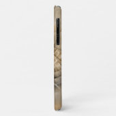 Coques Case-Mate iPhone Tons Terre Abstrait Art fractal moderne Texture (Dos/Gauche)