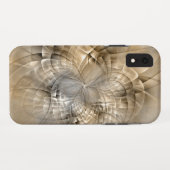 Coques Case-Mate iPhone Tons Terre Abstrait Art fractal moderne Texture (Dos (Horizontal))