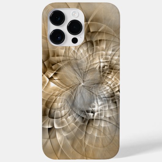 Coques Case-Mate iPhone Tons Terre Abstrait Art fractal moderne Texture (Verso)