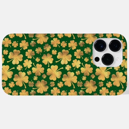 COQUES Case-Mate iPhone TONS VERT & OR SHAMROCK IRLANDAIS (Verso (horizontal))