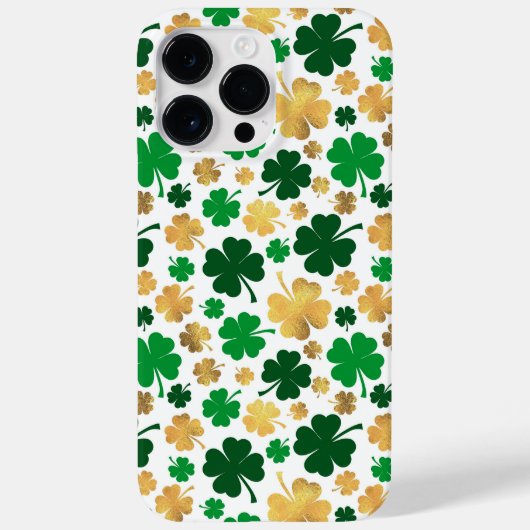 COQUES Case-Mate iPhone TONS VERT & OR SHAMROCK IRLANDAIS (Verso)