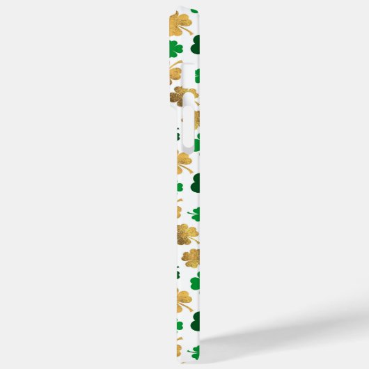 COQUES Case-Mate iPhone TONS VERT & OR SHAMROCK IRLANDAIS (Verso / Gauche)