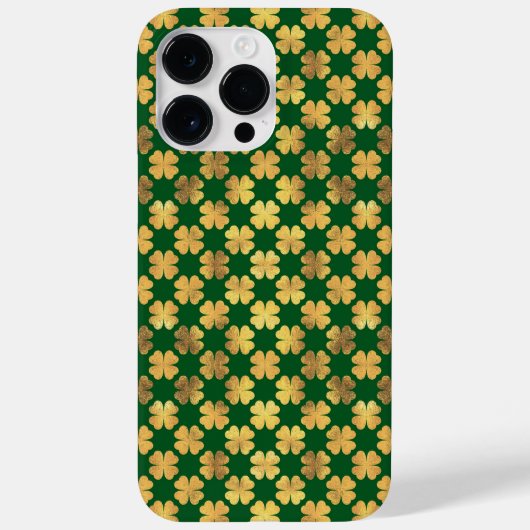 COQUES Case-Mate iPhone TONS VERT & OR SHAMROCK IRLANDAIS (Verso)