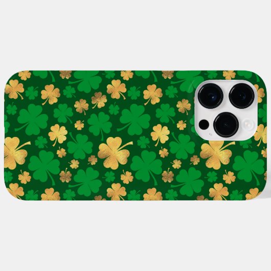 COQUES Case-Mate iPhone TONS VERT & OR SHAMROCK IRLANDAIS (Verso (horizontal))