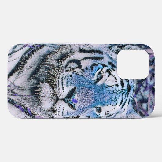 Coques Case-Mate iPhone Toony Tiger bleu (Verso (horizontal))
