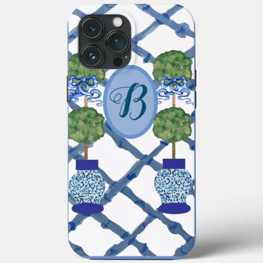 Coques Case-Mate iPhone Topiaire peint Chinoiserie Ginger Jars Jar (Verso)