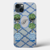 Coques Case-Mate iPhone Topiary Blue Ginger Jars Jar Mat   (Verso)