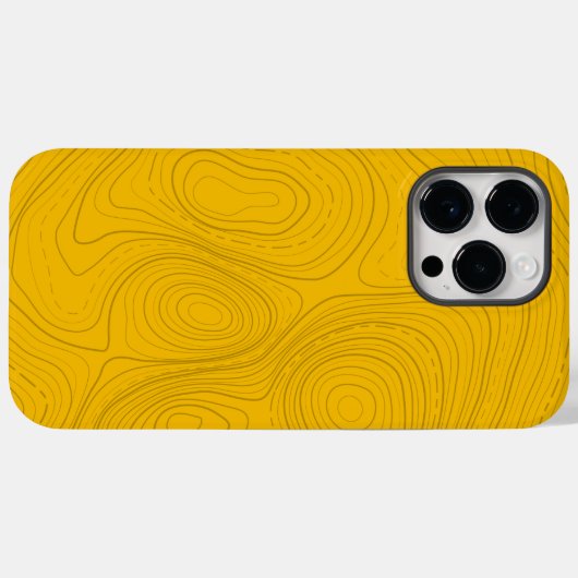 Coques Case-Mate iPhone Topo jaune 01 (Verso (horizontal))