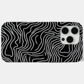 Coques Case-Mate iPhone Topographic Line Art in Black 🗺️ (Verso (horizontal))