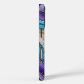 Coques Case-Mate iPhone Topographie Abstraite violet et bleue (Verso / Droite)