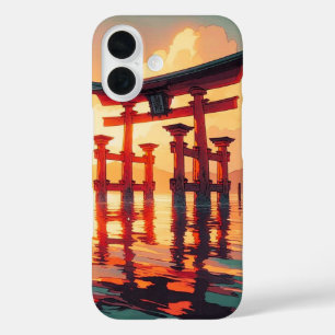 Coques iPhone 16 Torii de la lumière montante