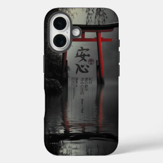 Coques iPhone 16 Torii Tranquillité : Paix de l'Esprit en Réflexion