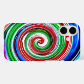 Coques Case-Mate iPhone tornade colorée (Verso (horizontal))